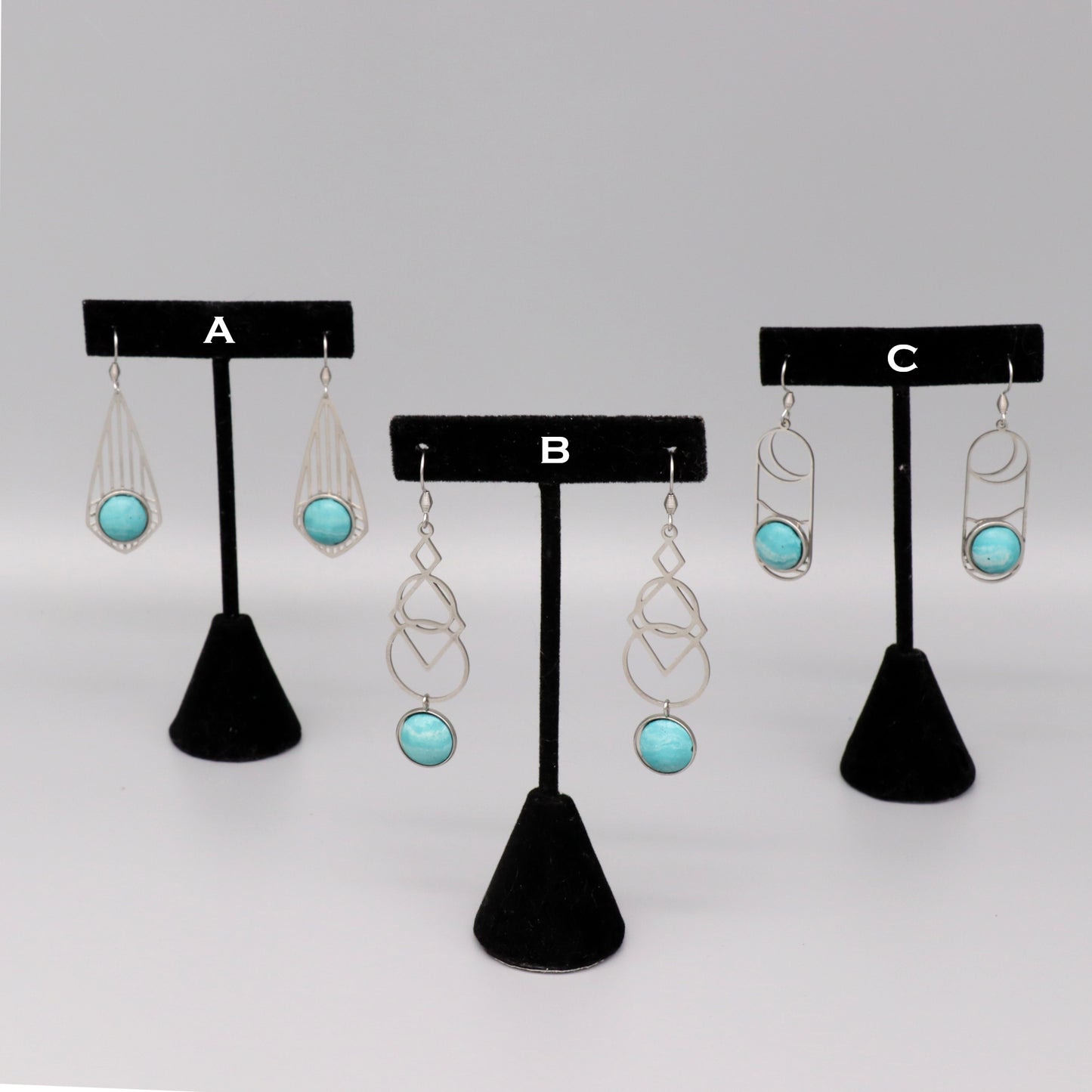 Aqua Concrete & Steel Jewelry Collection