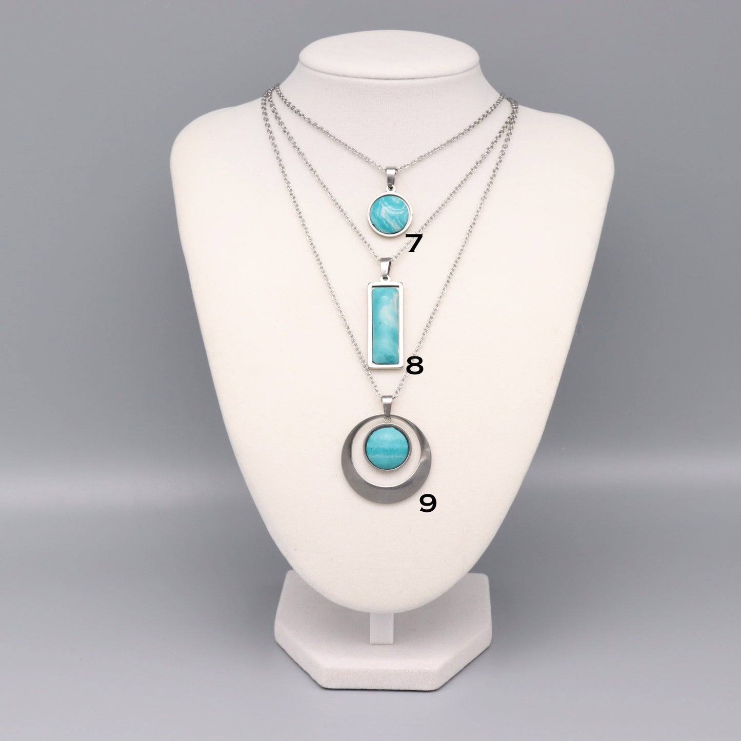 Aqua Concrete & Steel Jewelry Collection