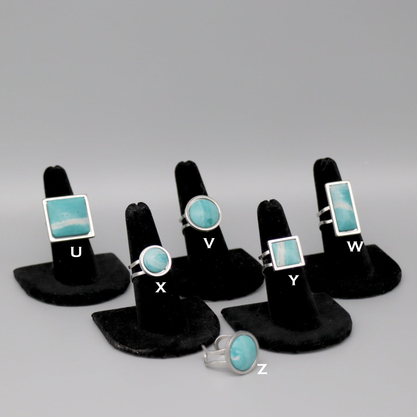 Aqua Concrete & Steel Jewelry Collection