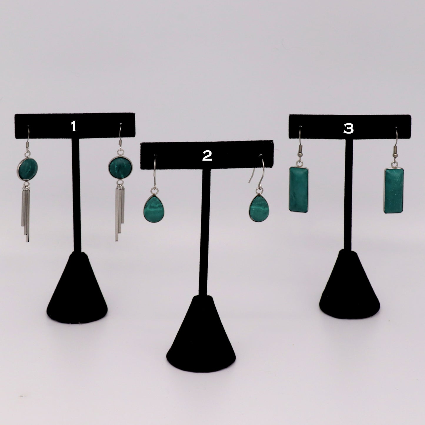 Deep Green Concrete & Steel Jewelry Collection - April 2025