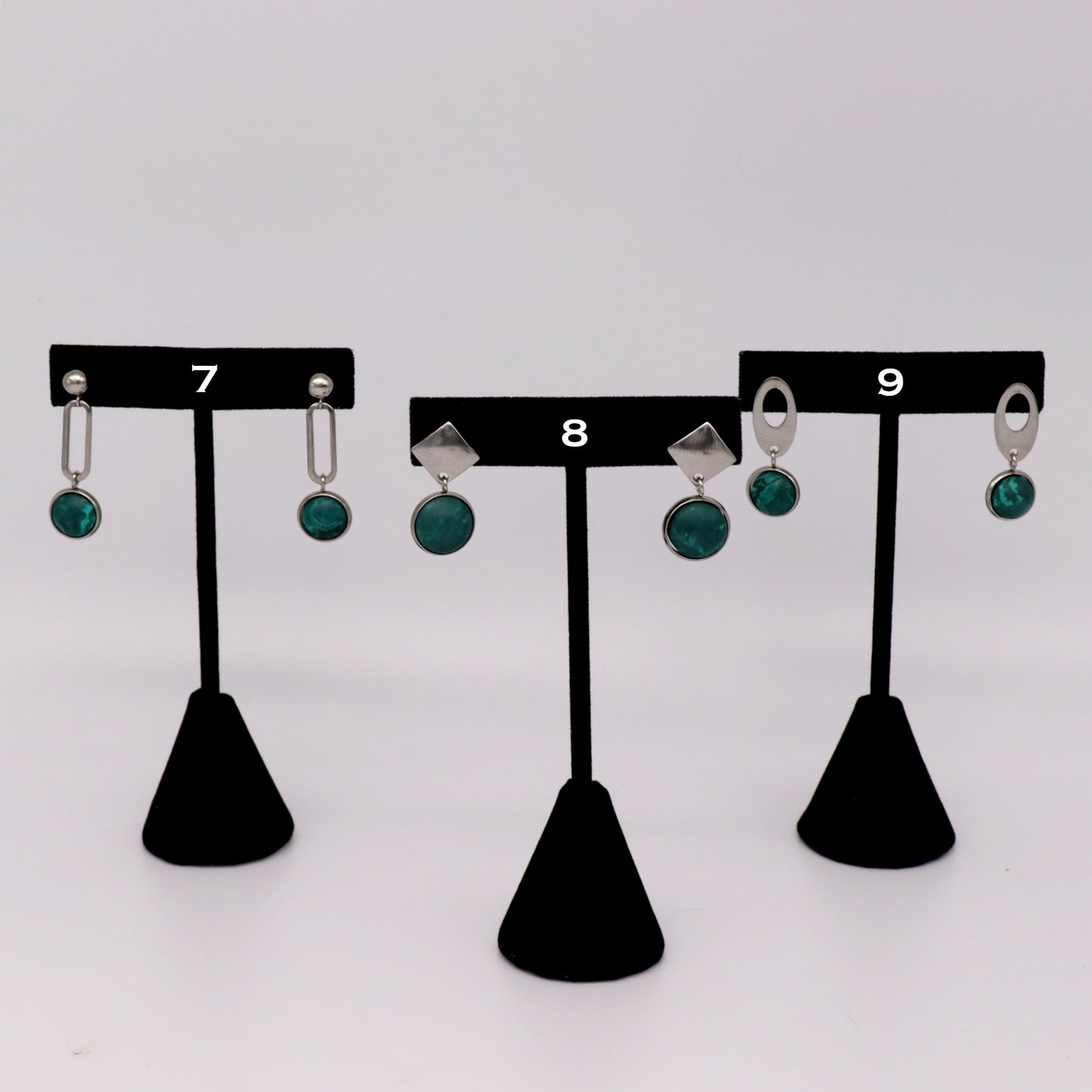 Deep Green Concrete & Steel Jewelry Collection - April 2025