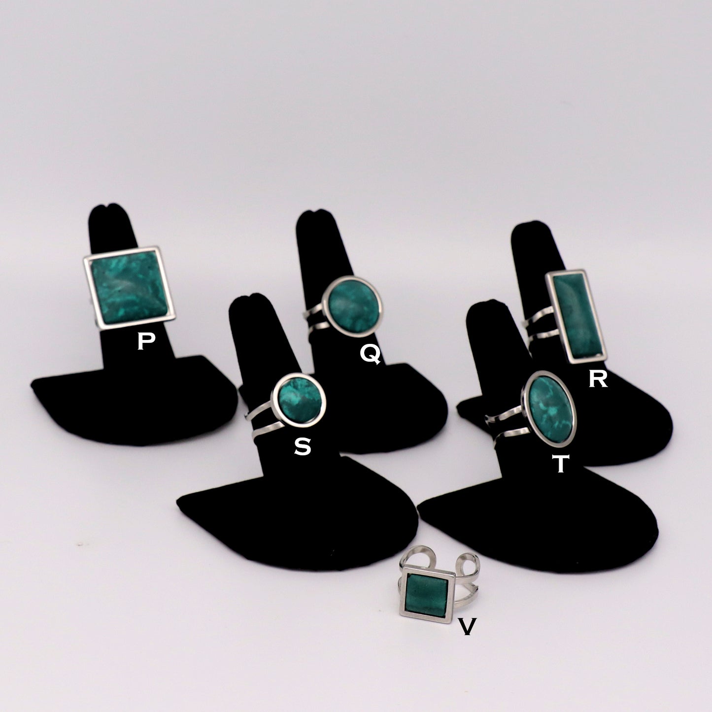 Deep Green Concrete & Steel Jewelry Collection - April 2025