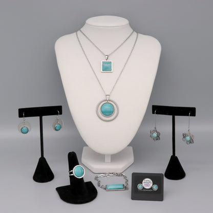 Aqua Concrete & Steel Jewelry Collection - March 2025