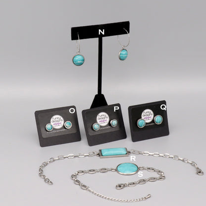 Aqua Concrete & Steel Jewelry Collection - March 2025