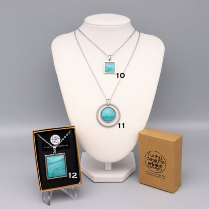 Aqua Concrete & Steel Jewelry Collection - March 2025