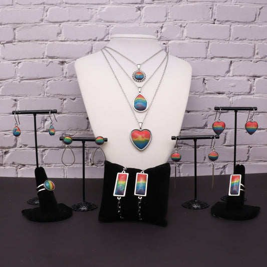 Rainbow Concrete & Steel Jewelry Collection - May 2025