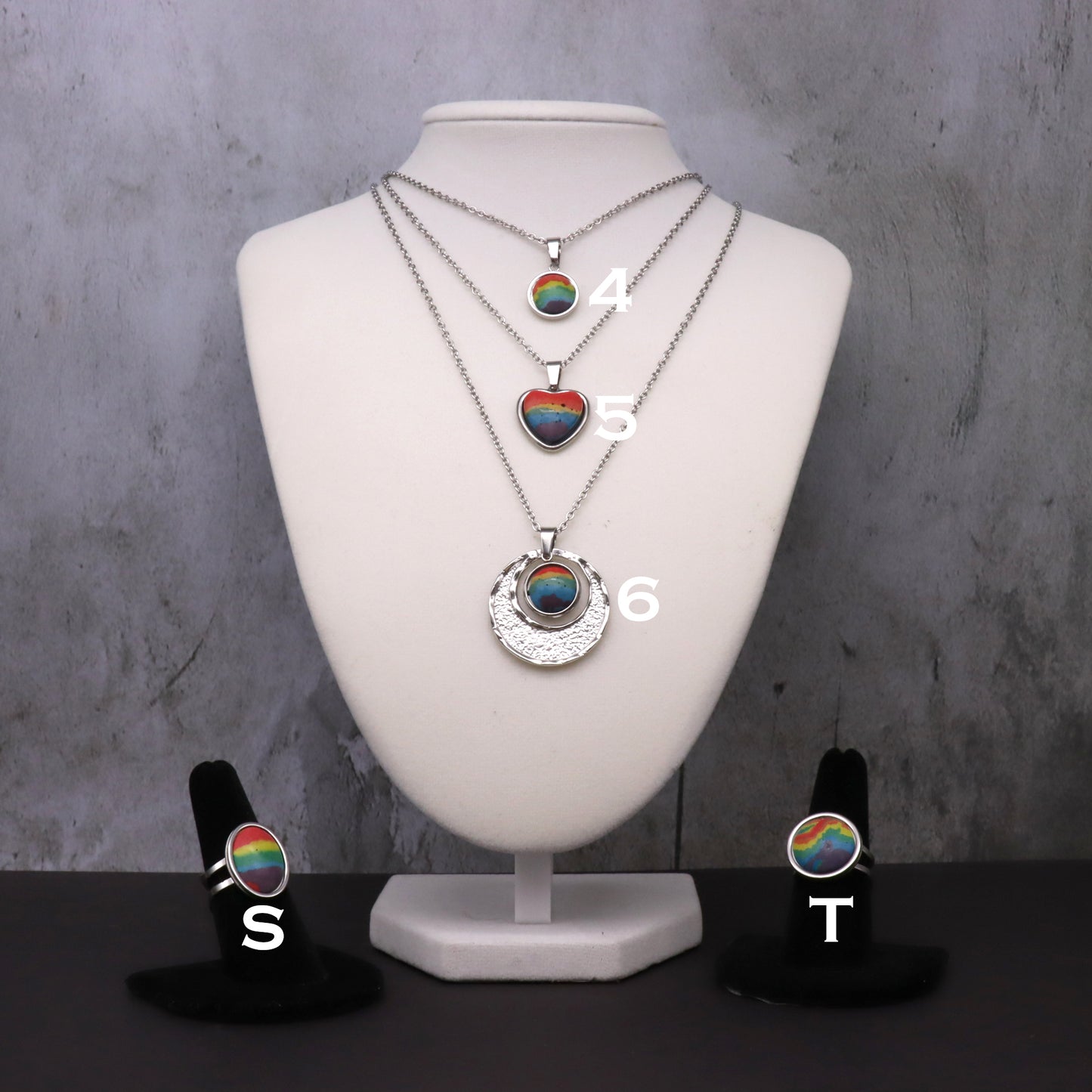 Rainbow Concrete & Steel Jewelry Collection - May 2025