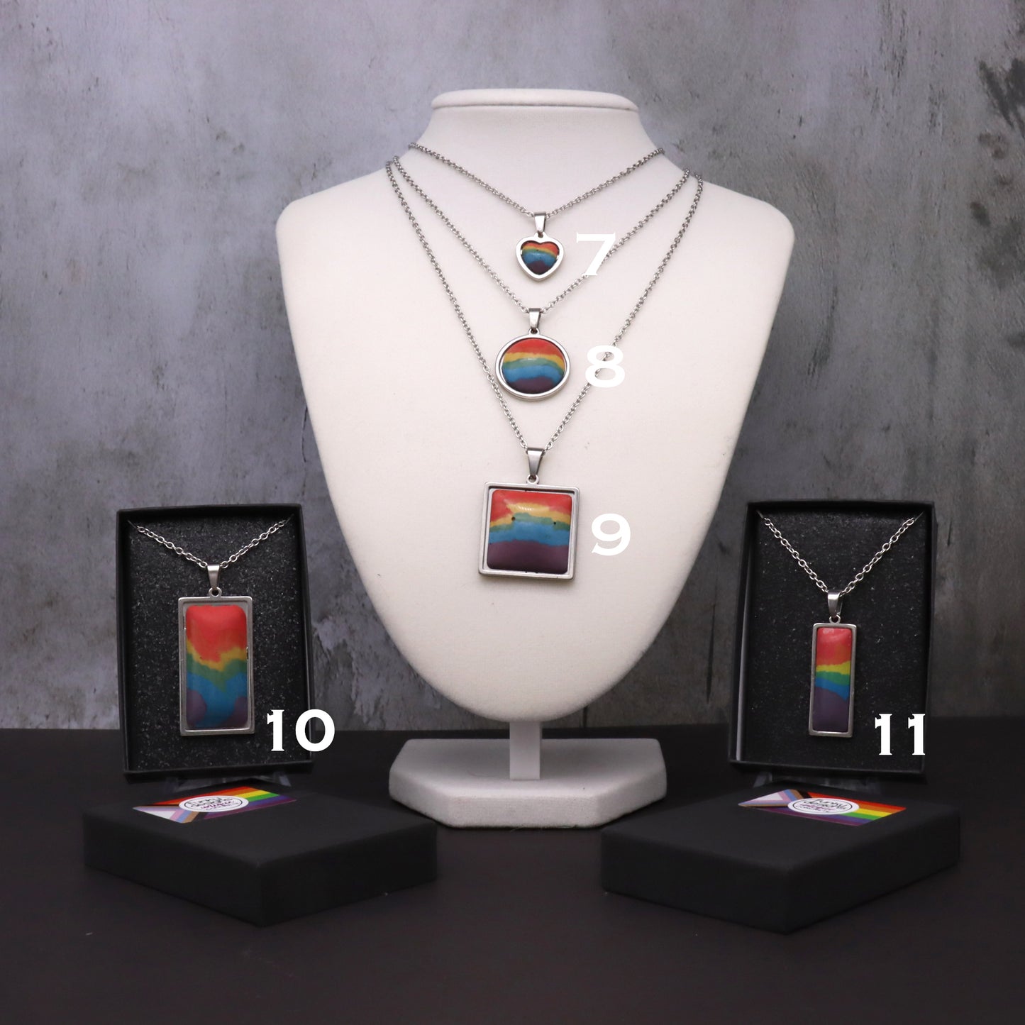 Rainbow Concrete & Steel Jewelry Collection - May 2025