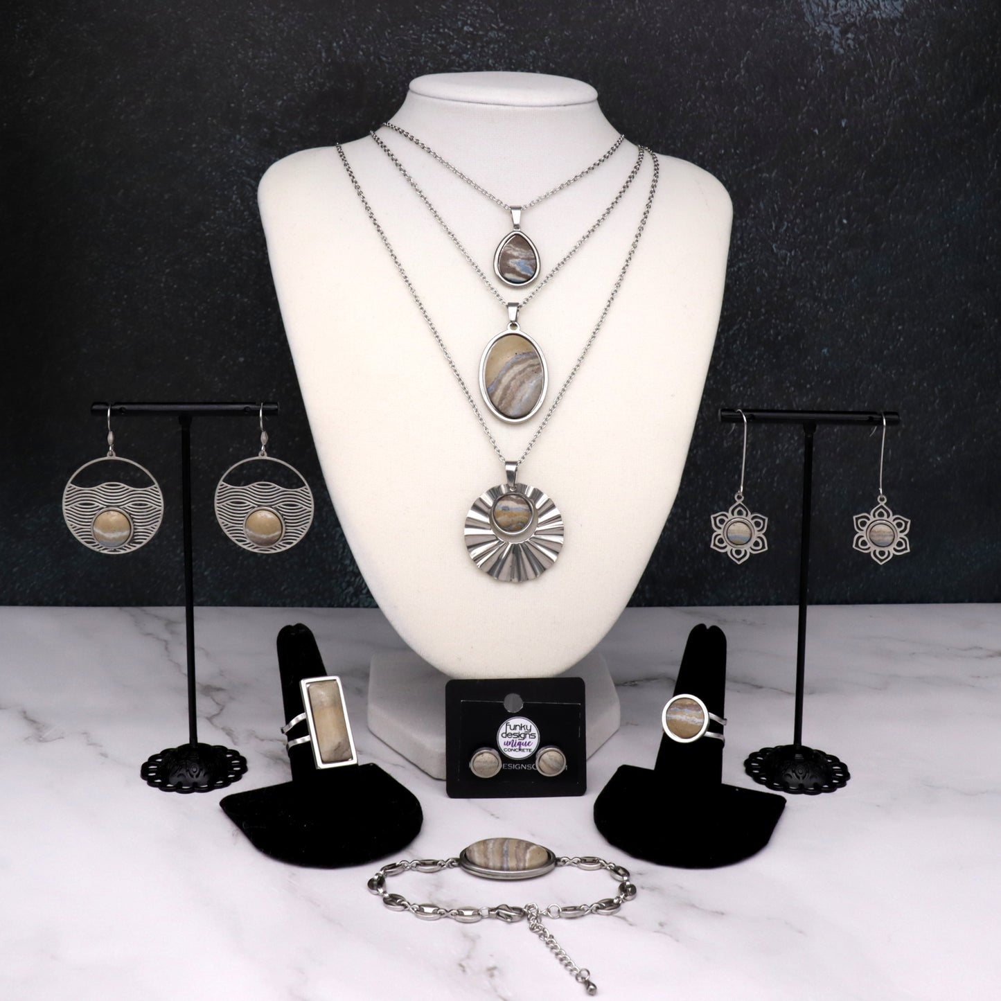 Coastal Dreams Concrete & Steel Jewelry Collection - July 2025