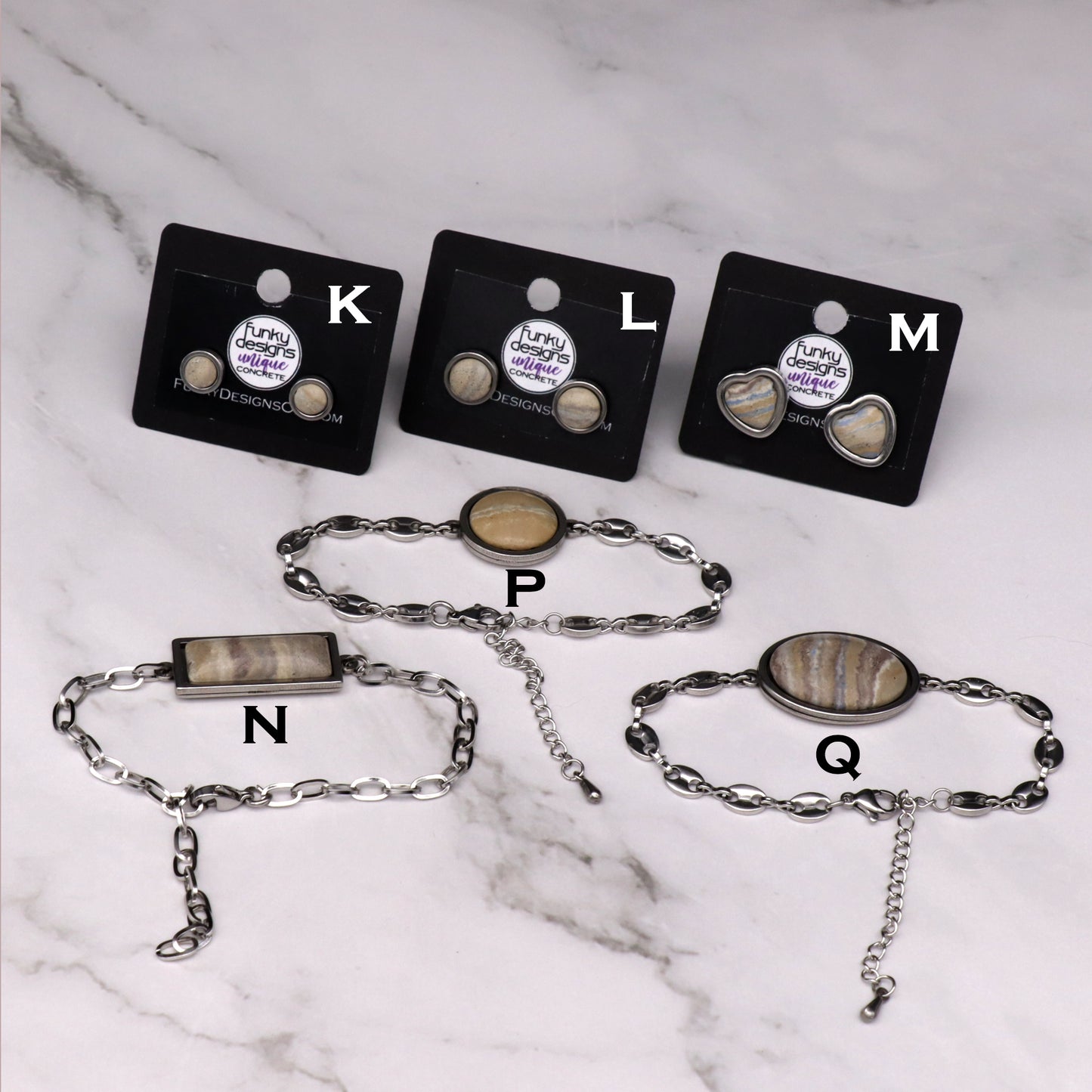 Coastal Dreams Concrete & Steel Jewelry Collection - July 2025