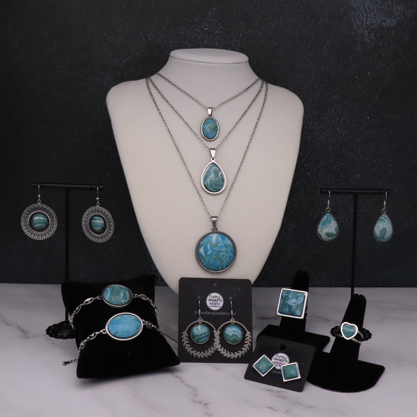 New Blue Planet Concrete & Steel Jewelry Collection - August 2025