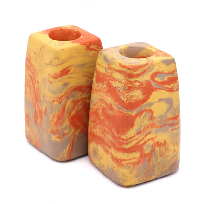Concrete Taper Candle Holders